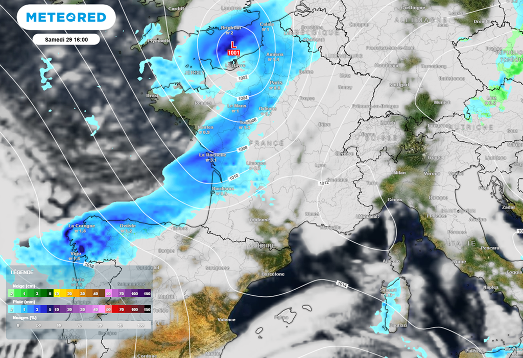 La perturbation attendue samedi sera plus active que les précédentes.