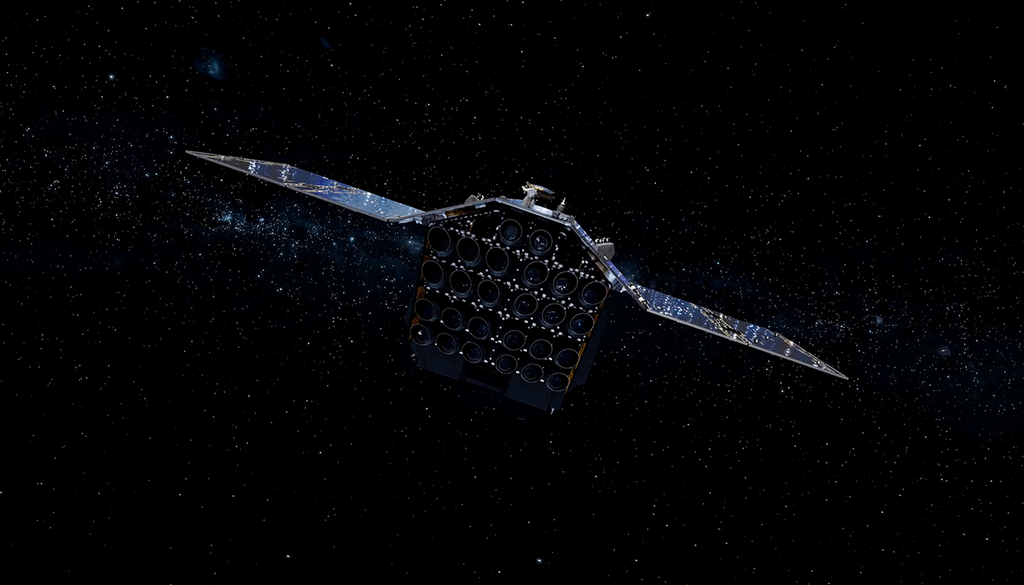 Künstlerische Illustration der ESA-Mission Plato, die erdähnliche Planeten entdecken soll, die sonnenähnliche Sterne umkreisen. Bild: ESA