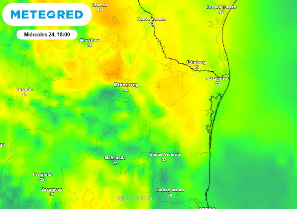 Las rachas de viento pueden superar los 50 km/h. Las rachas de viento pueden superar los 50 km/h.