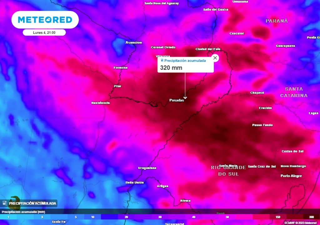 Lluvias récord Litoral Argentina pronóstico alerta