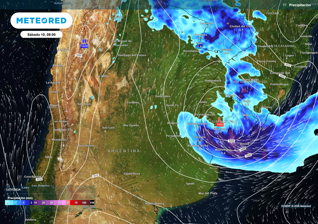 Precipitación Sábado 10 de enero 09 h. Precipitación Sábado 10 de enero 09 h.