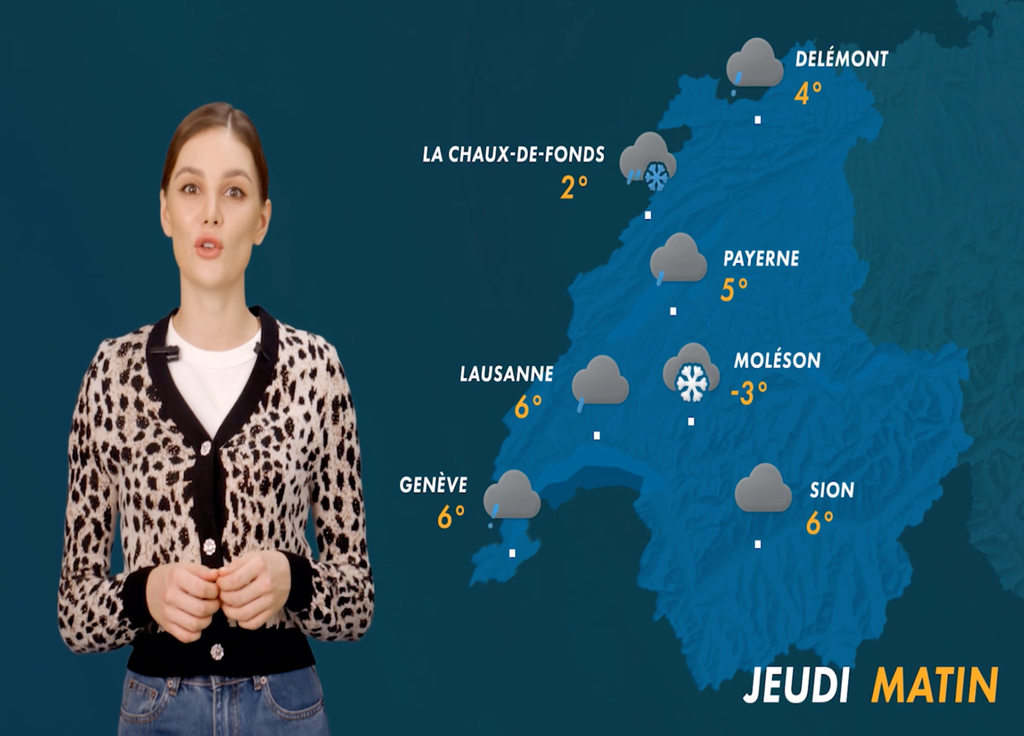 "Jade" est la nouvelle présentatrice du bulletin météo de la chaîne M le Média. Capture : chaîne youtube M le Media.