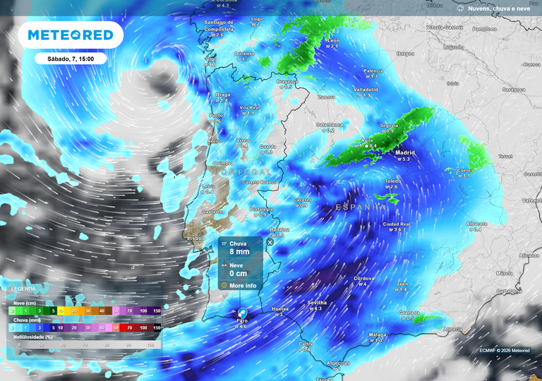 Sul de Portugal continua em alerta para cheias: quanto, como e onde vai chover este fim de semana