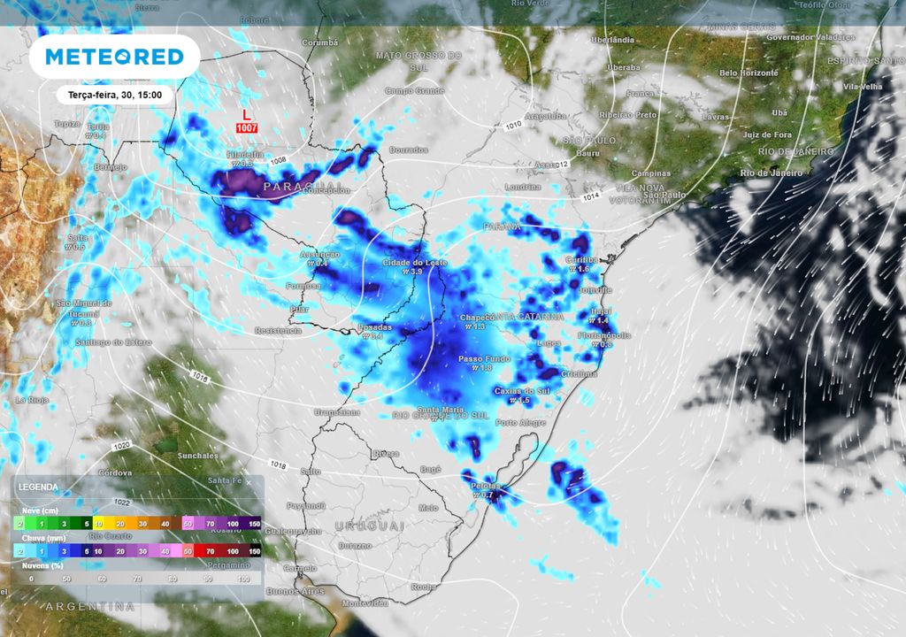 Previsão de nebulosidade e chuva nesta terça-feira. Previsão de nebulosidade e chuva nesta terça-feira.