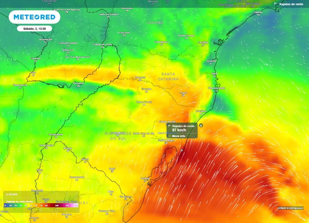 alerta de ventos intensos