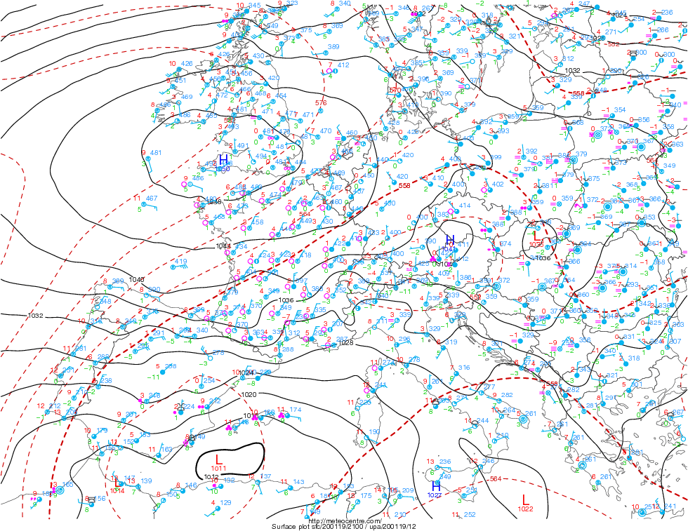 Súper anticiclón de récords sobre las Islas Británicas