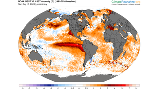 El Super El Ni&ntilde;o entra en la categor&iacute;a de "muy fuerte" al alcanzar +2 &deg;C