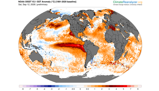Super El Ni&ntilde;o entra na categoria &ldquo;muito forte&rdquo; ao alcan&ccedil;ar +2&deg;C