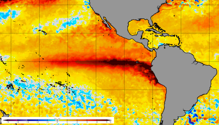 Super El Ni&ntilde;o: nova previs&atilde;o aponta evento excepcional com anomalia superior a 3,4&deg;C