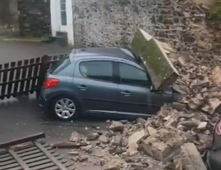 Suspected tornado causes destruction in Jersey as Storm Ciarán batters southern coasts