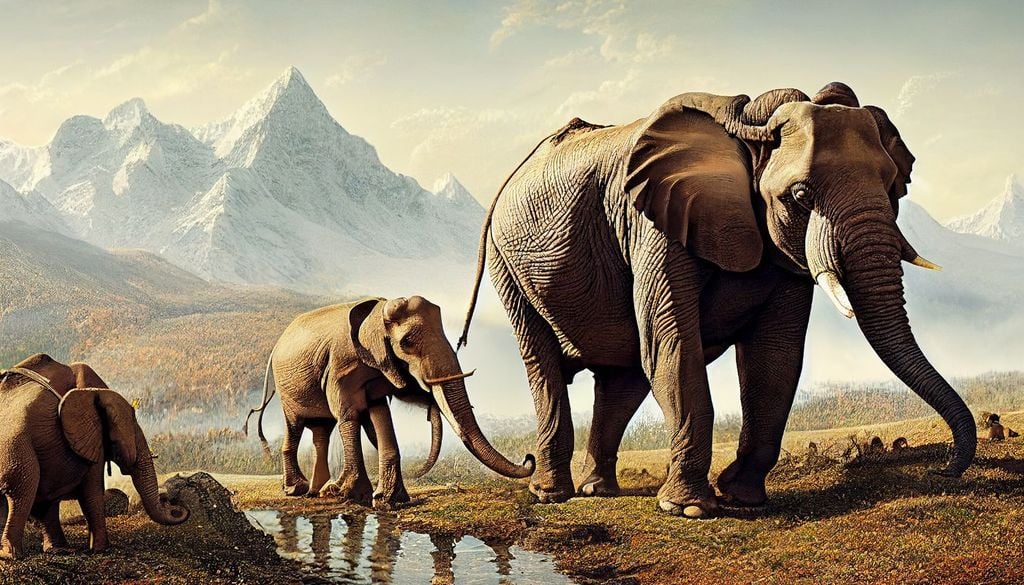 Annibale Alpi Un'illustrazione rappresenta il viaggio degli elefanti guidati da Annibale attraverso le Alpi