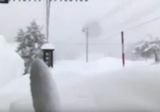 Tantissima neve sui monti del Giappone: ecco il time-lapse