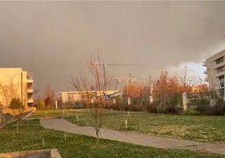 Tarde de tormentas eléctricas y granizo en el centro del país