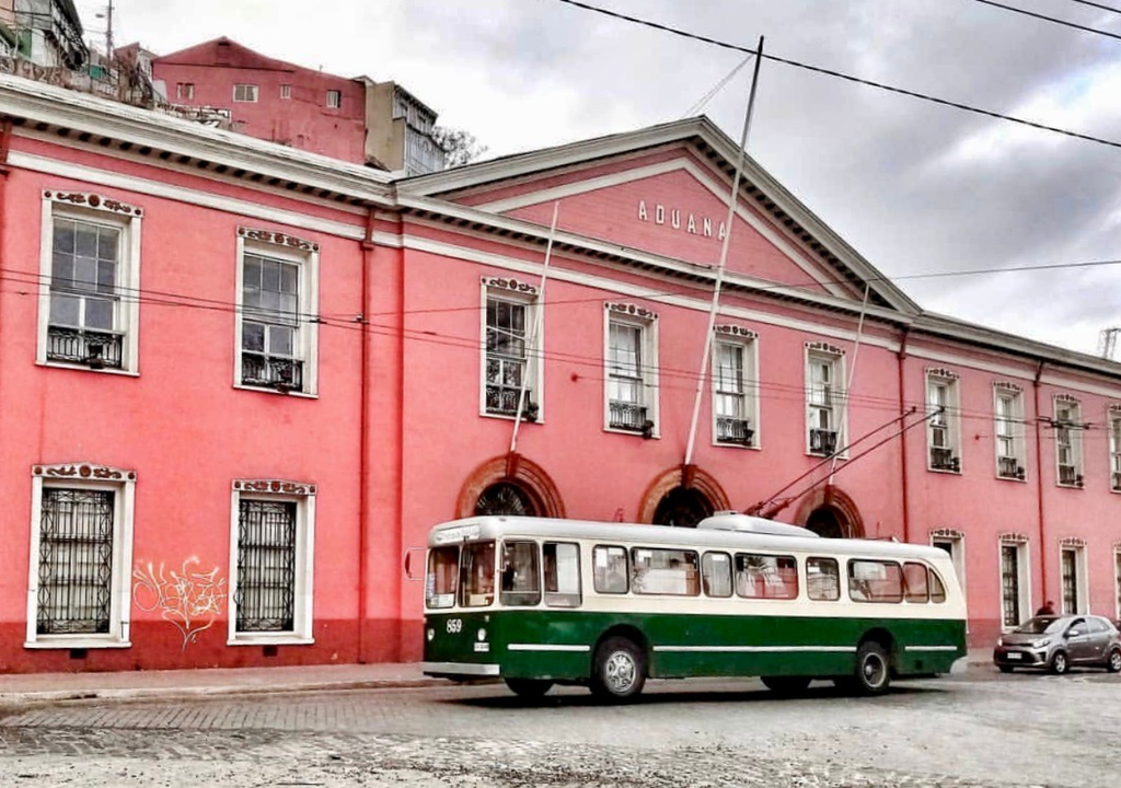 Edificio de la Aduana de Valparaíso.