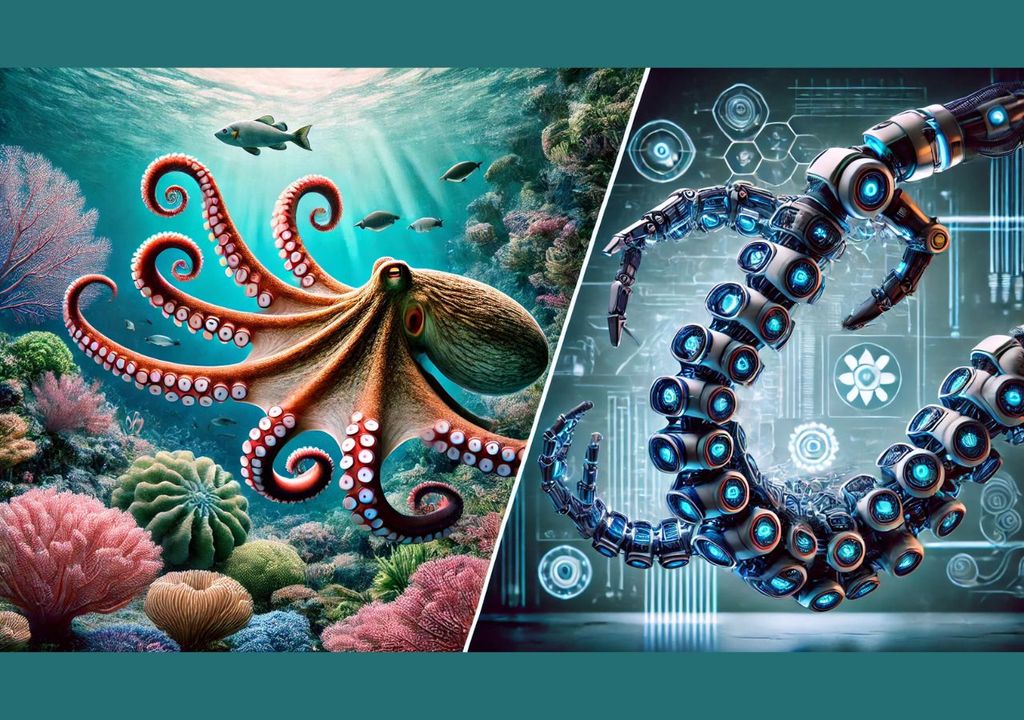 Pulpo y brazo robótico Pulpo y brazo robótico