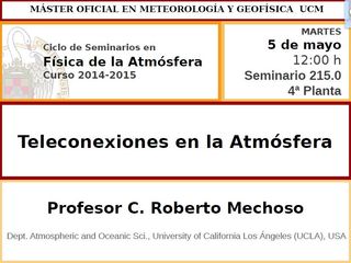 Teleconexiones Atmosféricas