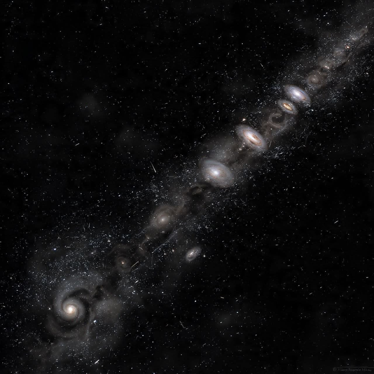 El telescopio espacial James Webb, JWST, ha revelado una impresionante estructura c&oacute;smica llamada la "Vid C&oacute;smica"