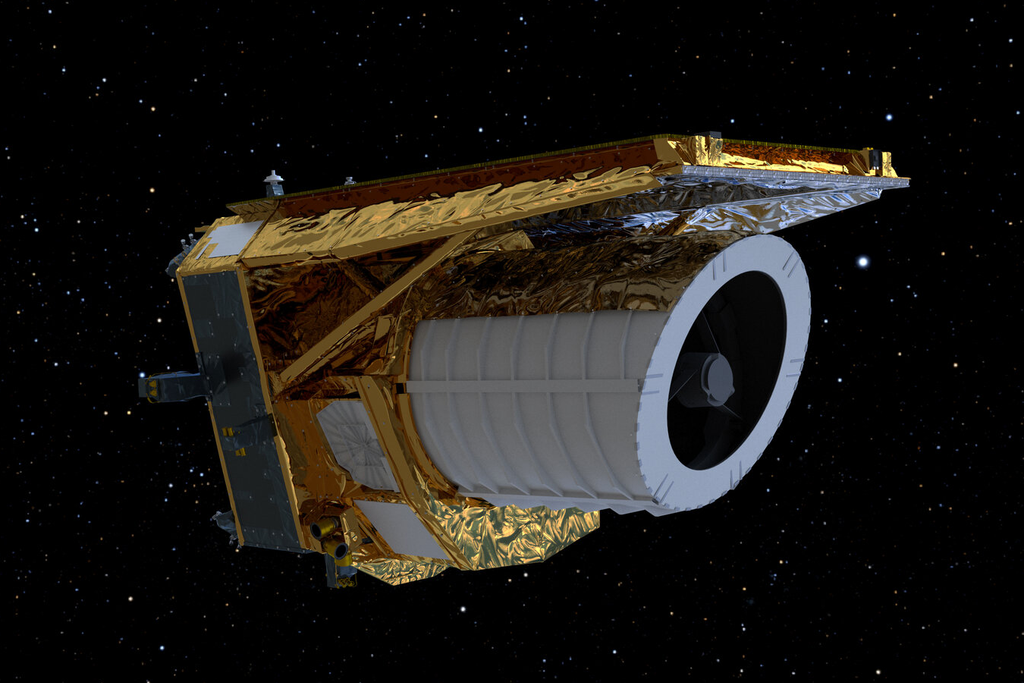 Novo dataset do telescópio Euclid pode ter respondido um mistério sobre buracos negros supermassivos e fusões nucleares. Crédito: ESA Novo dataset do telescópio Euclid pode ter respondido um mistério sobre buracos negros supermassivos e fusões nucleares. Crédito: ESA