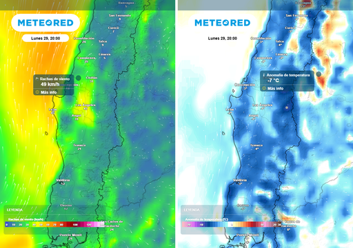 Temido Puelche invernal y g&eacute;lida ma&ntilde;ana: alta fr&iacute;a azotar&aacute; a Chile centro-sur con temperaturas bajo cero el lunes 29
