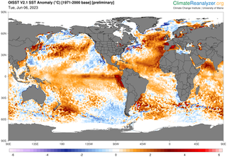 La temperatura de los océanos libres de hielo en mayo de 2023 fue la más alta jamás registrada 