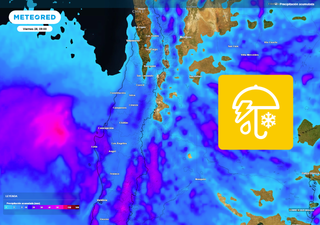 Temperatura sobre el promedio y un sistema frontal que llegará a Chile central: así se viene el tiempo la próxima semana
