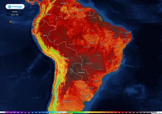 Temperaturas aumentam e calor se espalha com máximas próximas dos 40°C