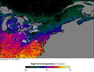 Temperaturas bajo cero en el NE de EEUU y Canadá