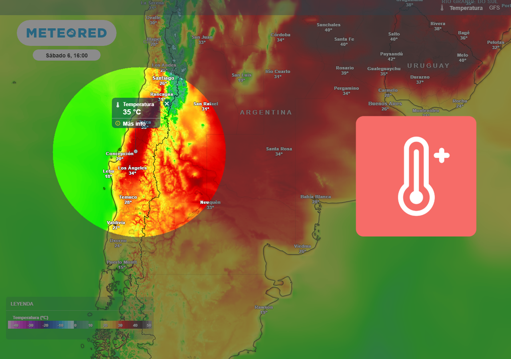 Calor extremo en Chile centro sur, Meteored Calor extremo en Chile centro sur, Meteored