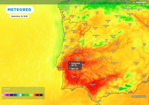 Temperaturas entre sexta-feira 16 e domingo 18: eis o que esperar em Portugal Continental