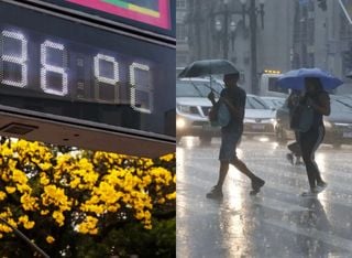 Temperaturas mais altas e alertas de chuvas intensas marcam a ter&ccedil;a-feira (14); veja a previs&atilde;o