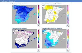 Temperaturas máximas y mínimas por los “suelos” a final de diciembre