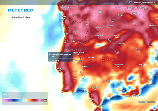 Temperaturas permanecem elevadas nesta quarta-feira, mas espera-se um abrandamento do calor extremo nos próximos dias