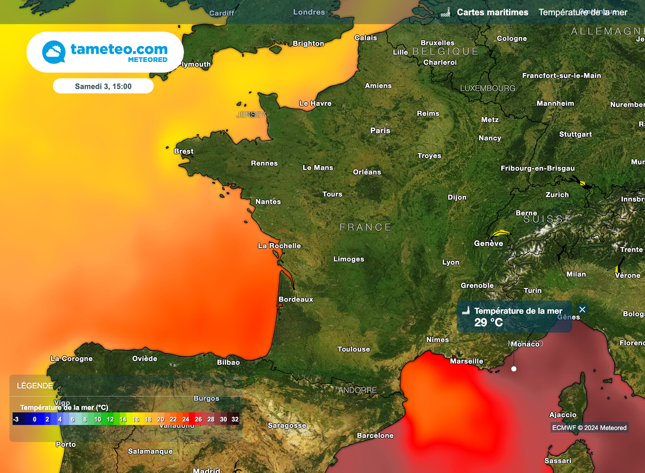 Température de l'eau ce weekend où seratelle la plus chaude — free download