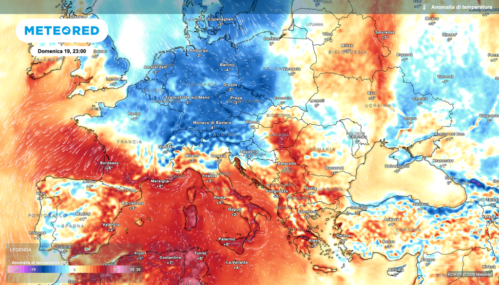 Temporali e calo termico, mentre il Sud resterà rovente.