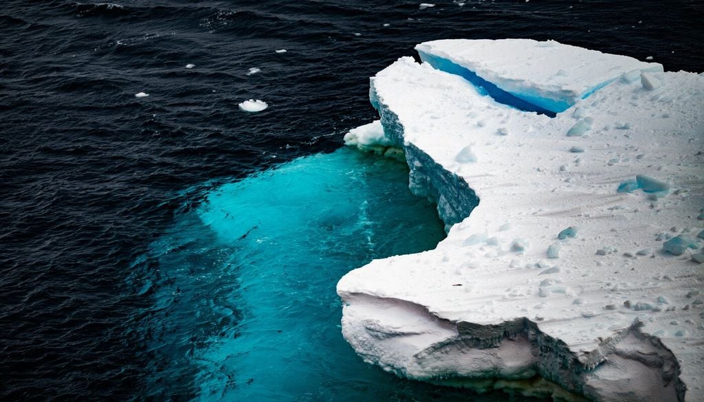 La fonte des glaces, l'une des conséquences du réchauffement climatique La fonte des glaces, l'une des conséquences du réchauffement climatique