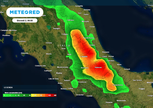Tempesta Erminio, nevicate record sull'Appennino: quasi un metro sul Gran Sasso, mezzo metro dai Sibillini alla Maiella