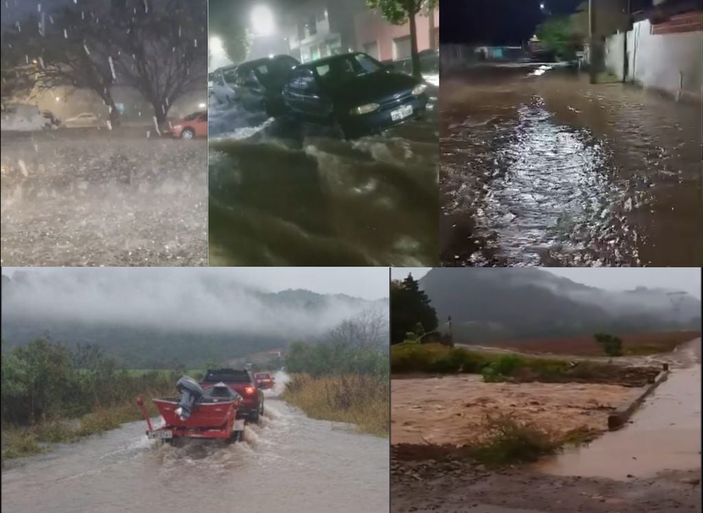 Chuvas intensas e queda de granizo provocam prejuízos no RS. Chuvas intensas e queda de granizo provocam prejuízos no RS.