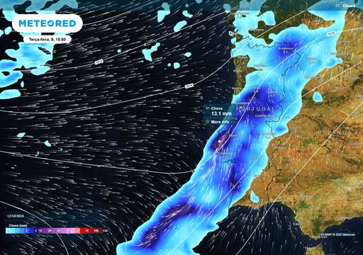 Tempestade Bram intensifica-se e leva IPMA a emitir avisos amarelo e laranja para Portugal Continental e Madeira