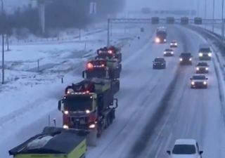 Tempestade Darcy pinta de branco o norte da Europa