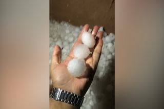 Tempestade de granizo impressionante na Arábia Saudita