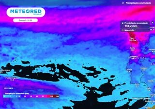 Tempestade Kirk deixa Portugal em alerta: mapas da Meteored revelam em que regiões choverá mais nos próximos dias