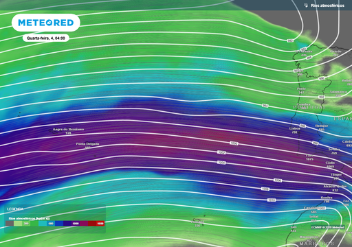 Tempestade Leonardo e rio atmosf&eacute;rico: uma frente deixar&aacute; mais de 150 mm de chuva e at&eacute; 30 cm de neve nestes distritos