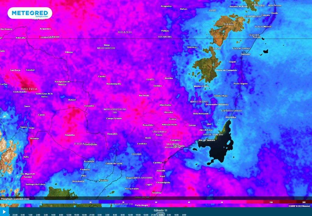 alerta tempestades chuva Sudeste