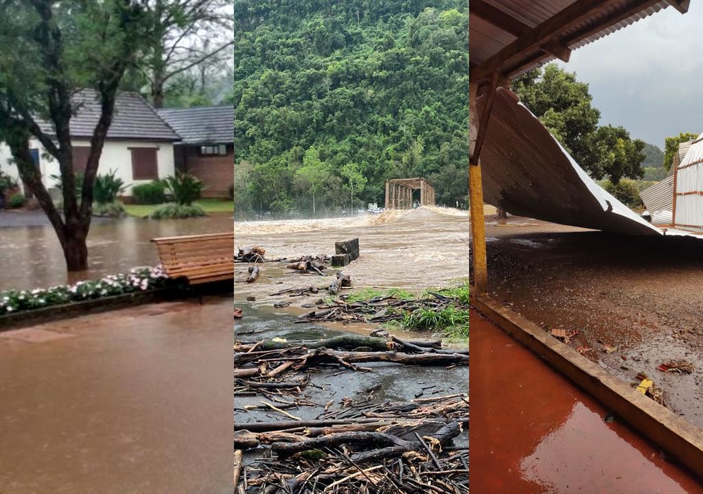 Tempestades severas e grandes volumes de chuva causam destruição em toda a região Sul.
