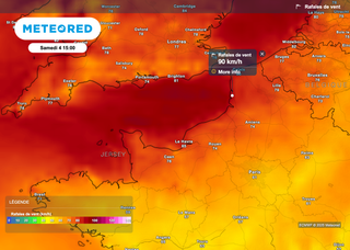 Tempête Amy : Météo-France place 6 départements en vigilance orange ! Des vents violents à plus de 120 km/h dès midi !