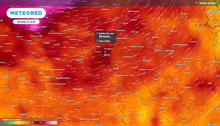 Temp&ecirc;te Austen &agrave; Paris vendredi 23 : &agrave; quoi faut-il s'attendre ? Voici les heures cl&eacute;s