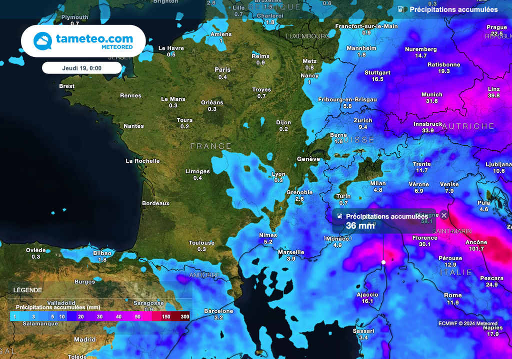 Un temps encore instable devrait se maintenir demain entre le sud-est et la Corse, tandis que le soleil s'imposera sur le reste du pays.