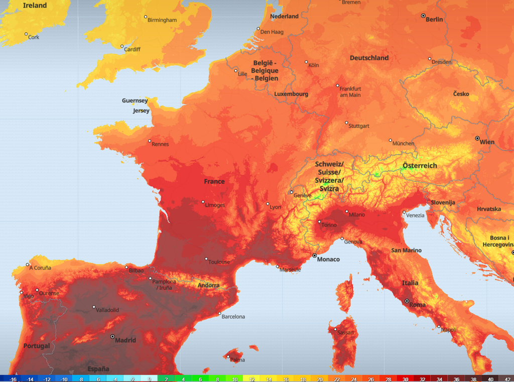 La conséquence en France sera visible au niveau des températures en nette hausse pour ce week-end.
