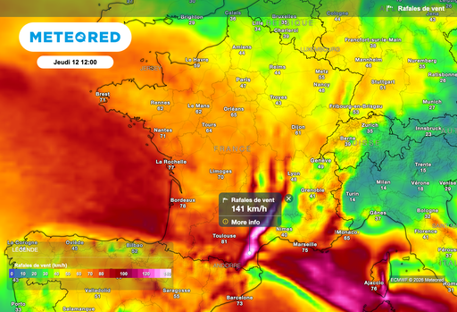 Temp&ecirc;te Nils en France : alerte aux vents violents, aux inondations et aux avalanches. 4 d&eacute;partements en vigilance rouge