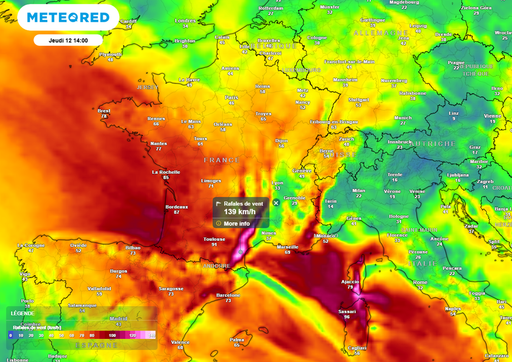 Temp&ecirc;te Nils : l'ouest et le sud de la France doivent se pr&eacute;parer &agrave; des vents violents, les derni&egrave;res pr&eacute;visions